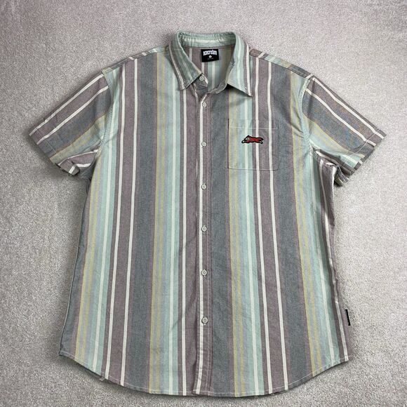 Bbc ICE CREAM Other - Bbc Ice Cream Slater SS Woven Oxford Short Sleeve Button Shirt Size XL